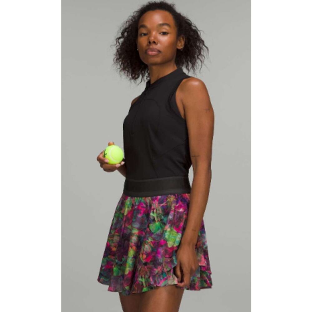 Lululemon‎ Court Rival High-Rise Skirt *Long Vivid Floral Tone Multi sz 4